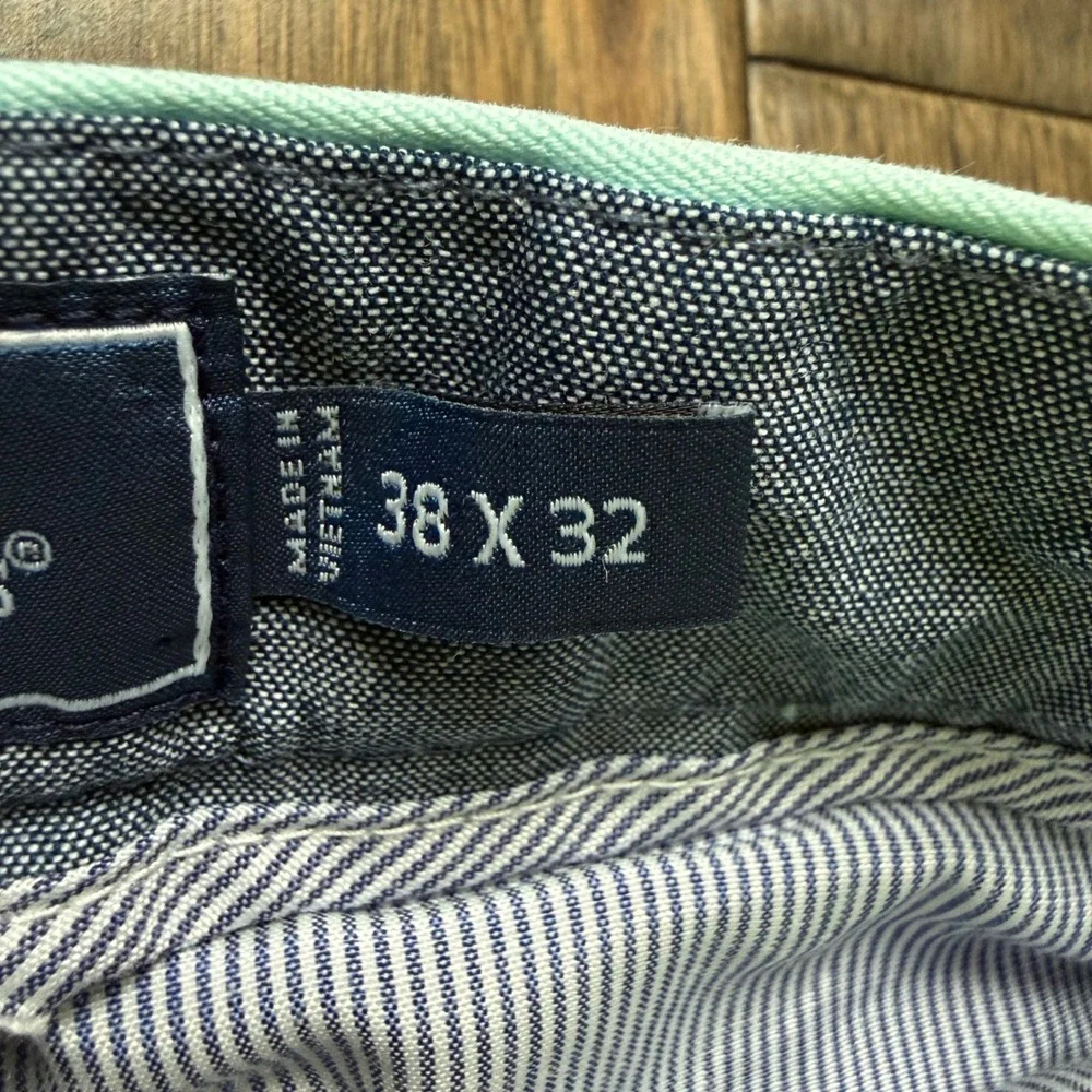 Vineyard Vines Breaker Pant Mens 38x32 Mint Green Coastal Stretch Chino Trousers